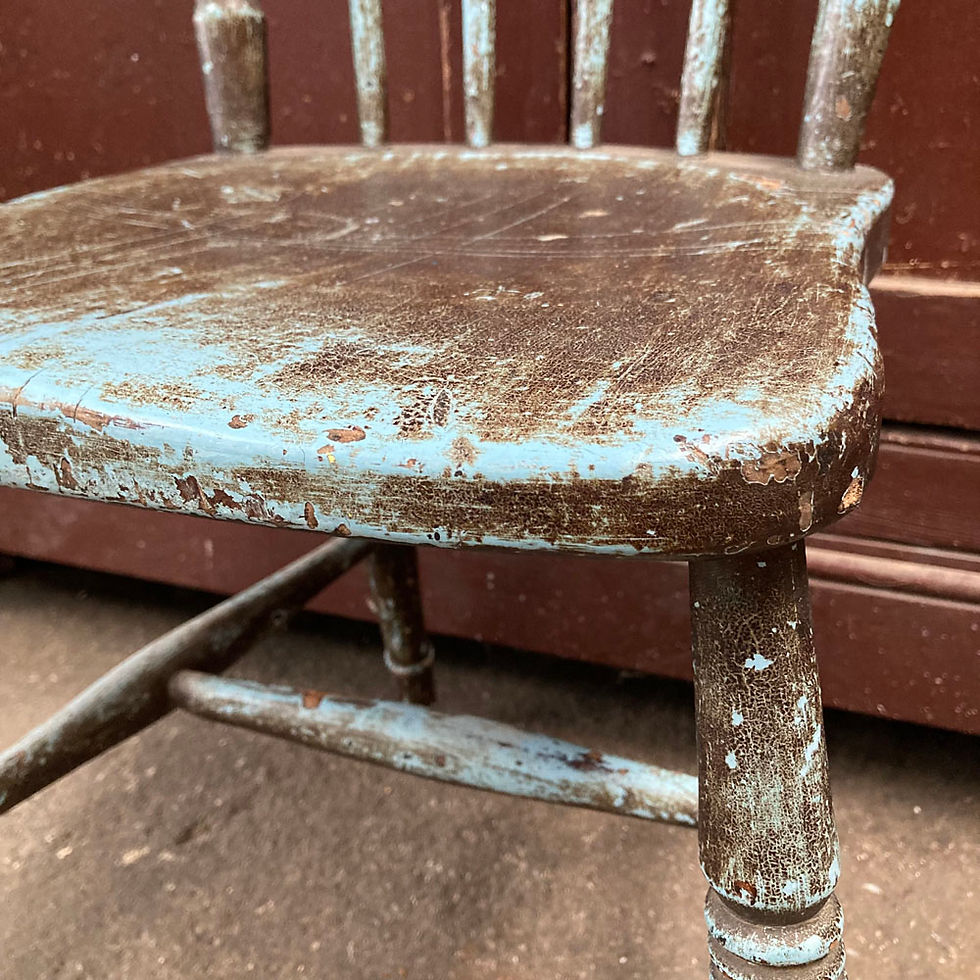 Thumbnail: SOLD - Antique painted kitchen chair