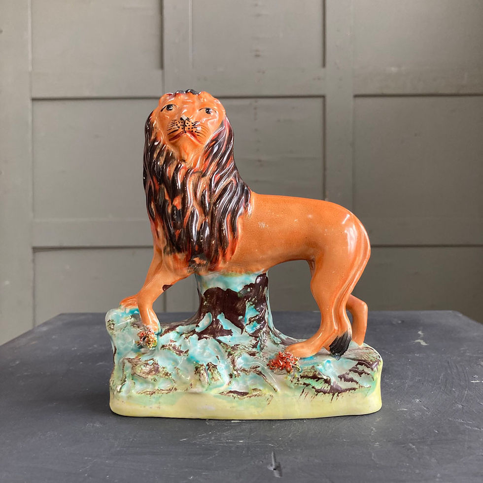 Thumbnail: SOLD - Antique Staffordshire lion