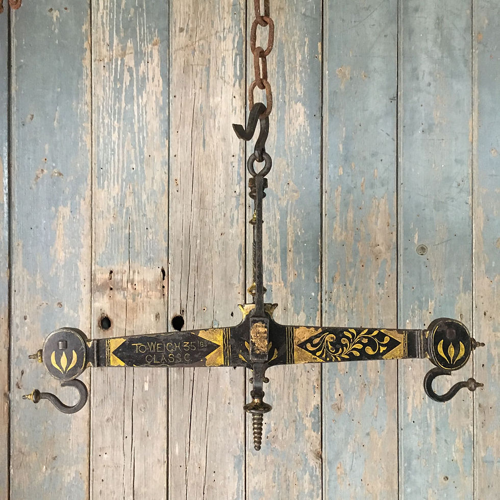 Thumbnail: NOW SOLD - Large Cornish Victorian Weigh Scales (Steelyard)