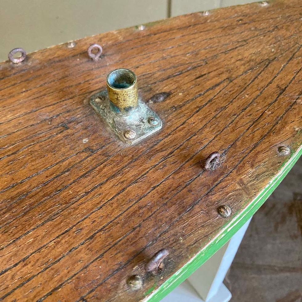 Thumbnail: SOLD - Vintage pond yacht hull (large green)