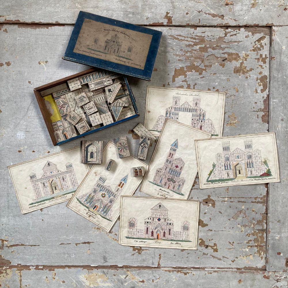 SOLD - 19th c. children's toy building blocks