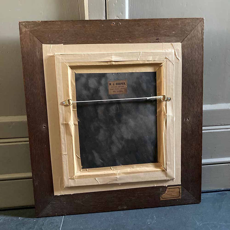 Thumbnail: SOLD - 19th C. dog portrait oil painting - 'Brown Collie'