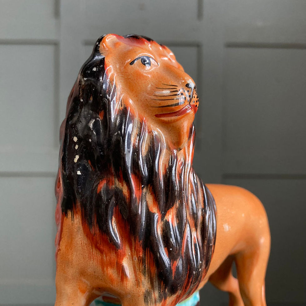 Thumbnail: SOLD - Antique Staffordshire lion