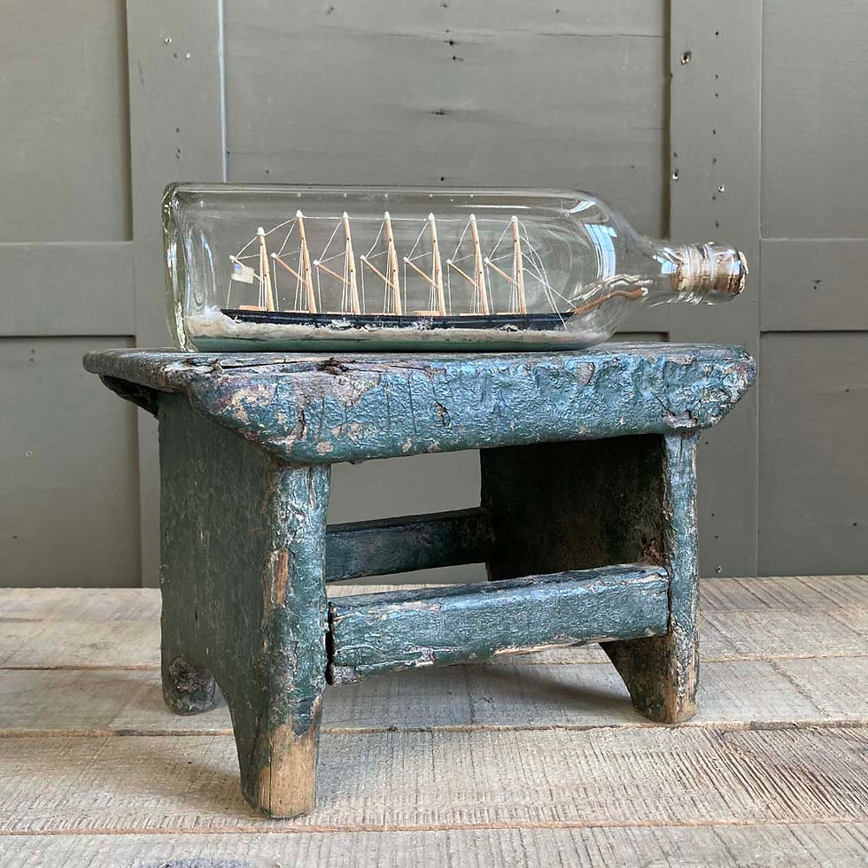 Thumbnail: SOLD - Antique ship in a bottle - #1