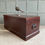 Thumbnail: SOLD - Large antique pine blanket box (oxblood)