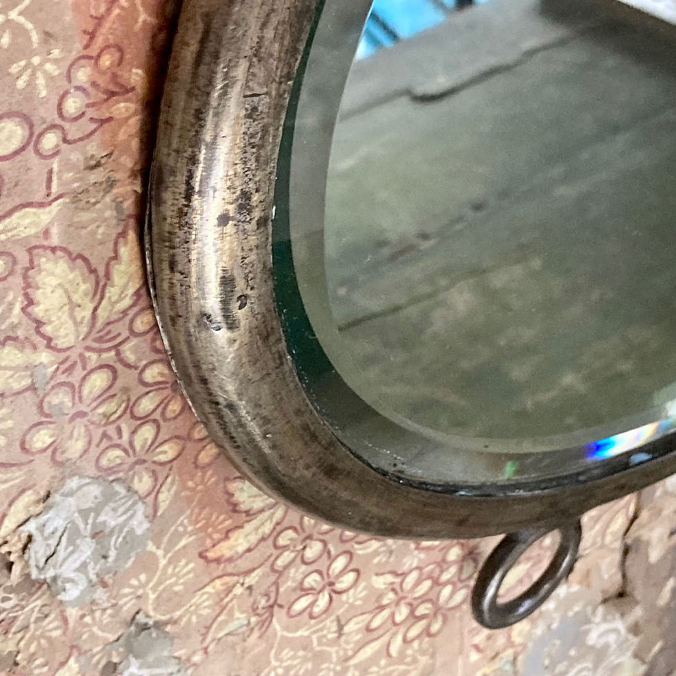 Thumbnail: SOLD - Edwardian cast iron mirror