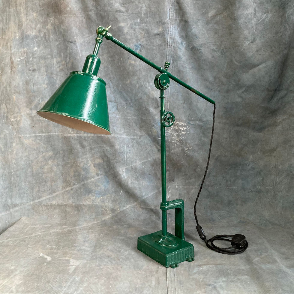 Thumbnail: Vintage industrial work lamp