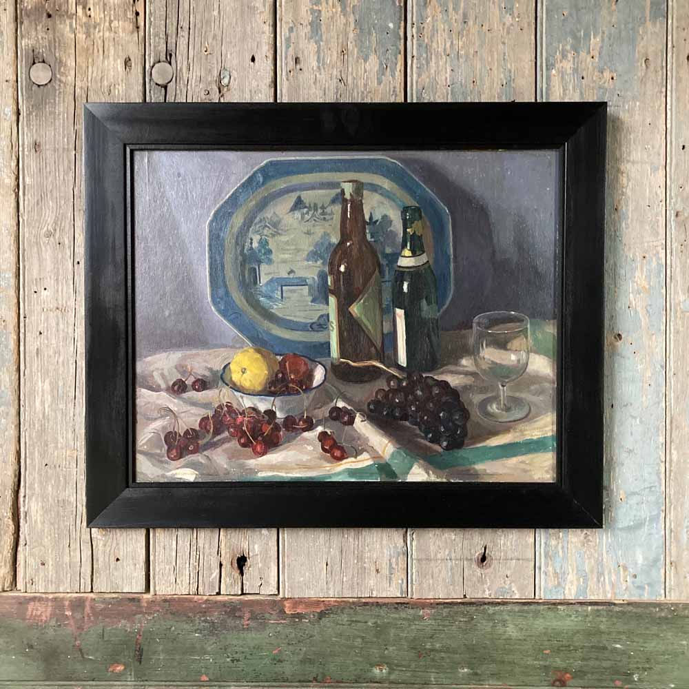 SOLD - Mid-century oil painting - still life