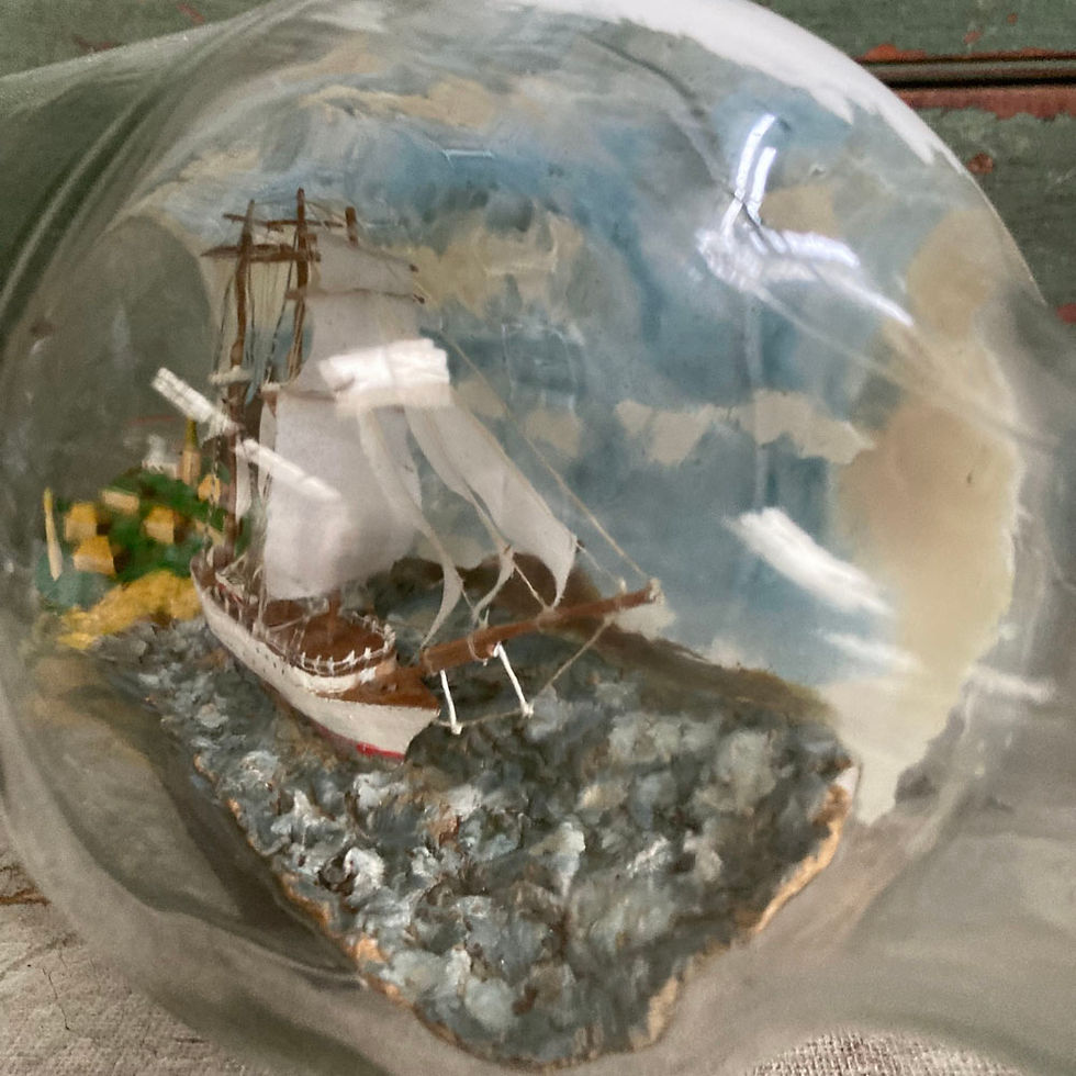 Thumbnail: Large ship in a bottle