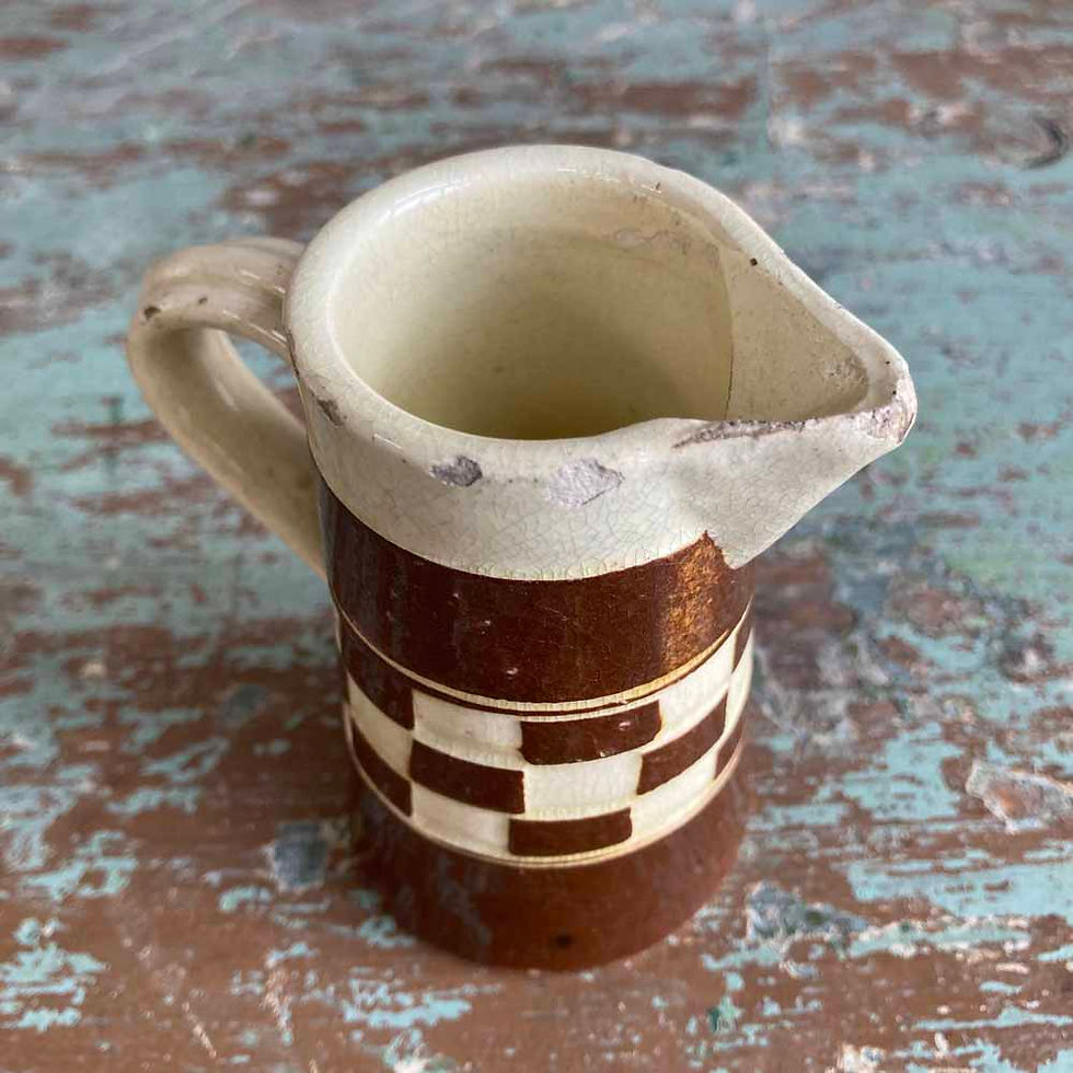 Thumbnail: SOLD - Antique chequered Welsh jug