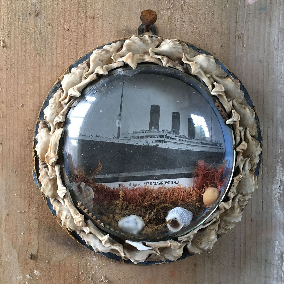 NOW SOLD - Edwardian sailor's shell valentine - Titanic | Marc Kitchen ...