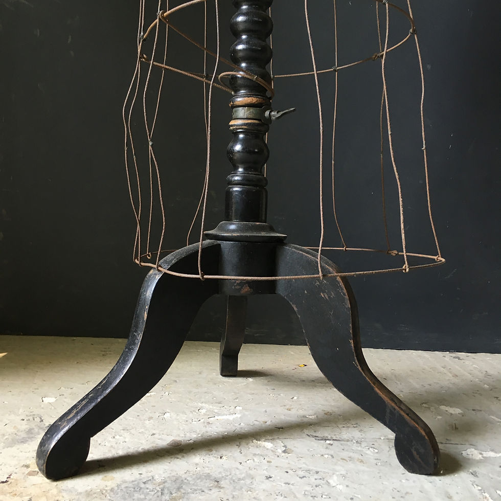 Thumbnail: NOW SOLD - Antique wasp-waist shop mannequin