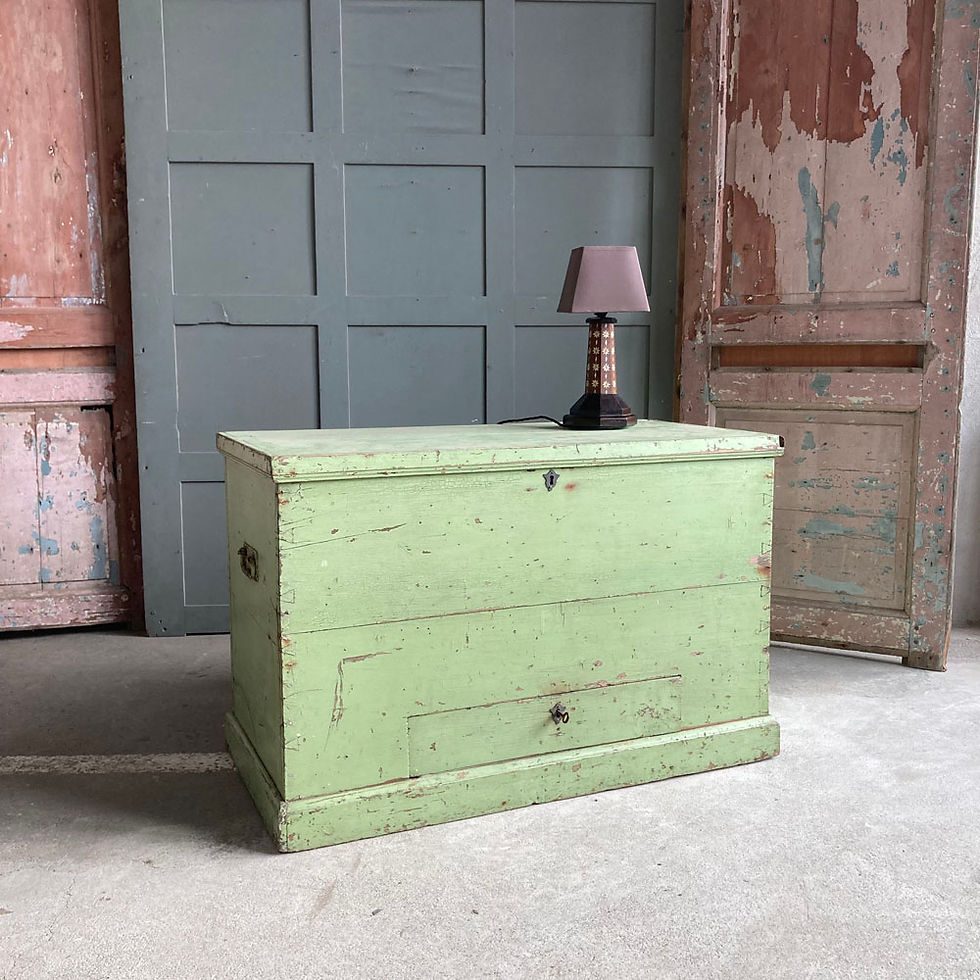 Thumbnail: SOLD - Antique pine blanket box