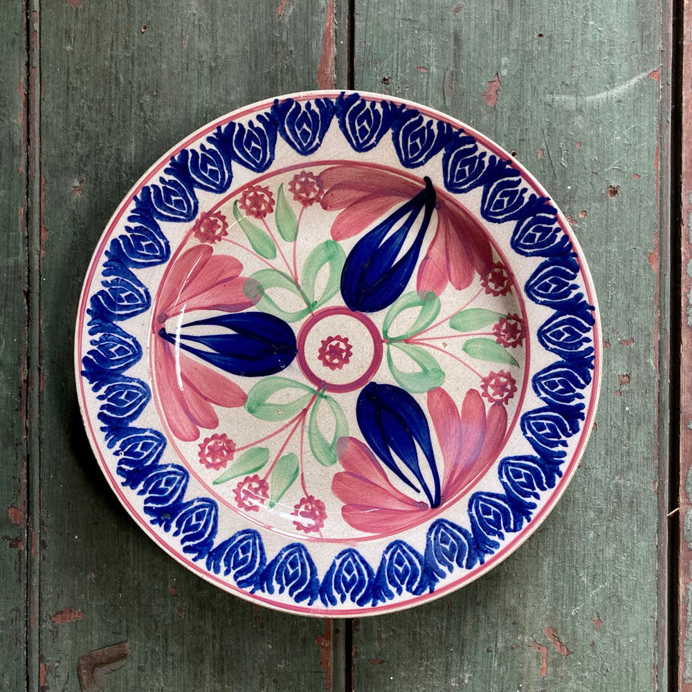 SOLD - Antique spongeware plate