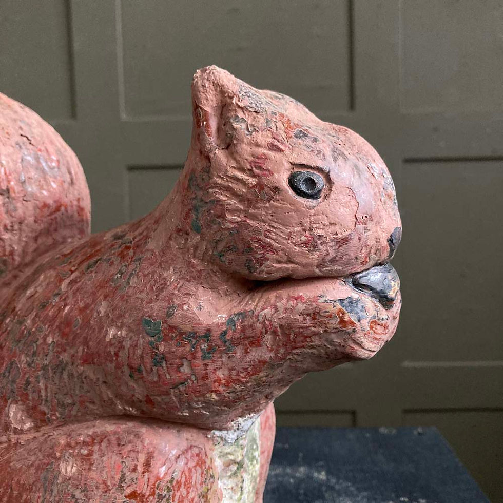 Thumbnail: SOLD - Vintage squirrel garden ornament