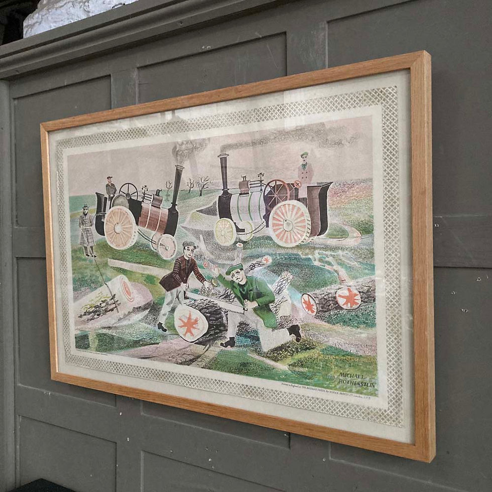 Thumbnail: Michael Rothenstein, 'Tree Felling' - Vintage Schools print