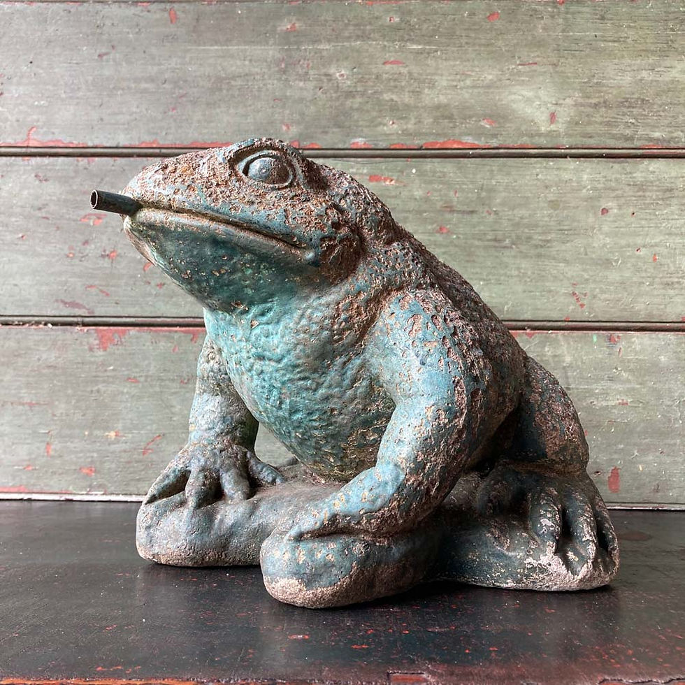 Thumbnail: SOLD - Stone toad garden ornament