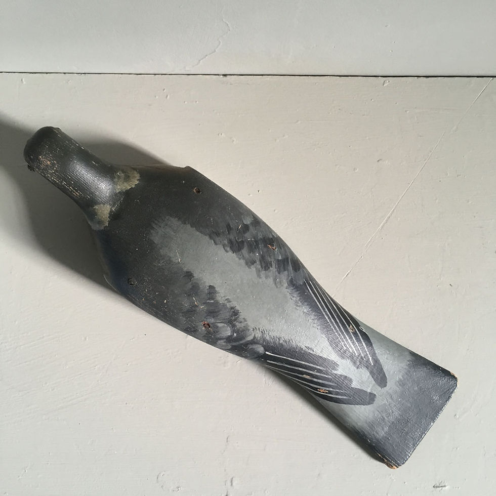 Thumbnail: NOW SOLD - Vintage wood pigeon decoy - Harry Boddy (1)
