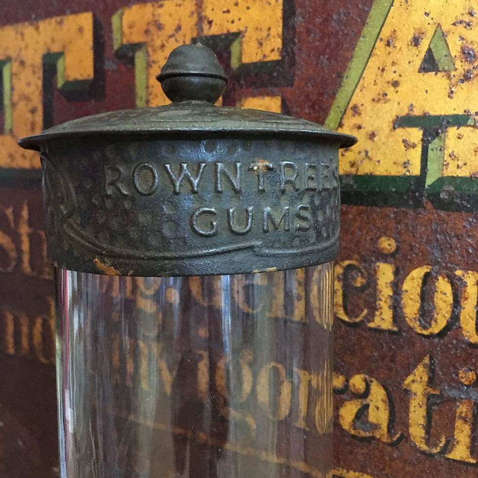 Thumbnail: NOW SOLD - Edwardian Rowntree's Glass Sweet Jar