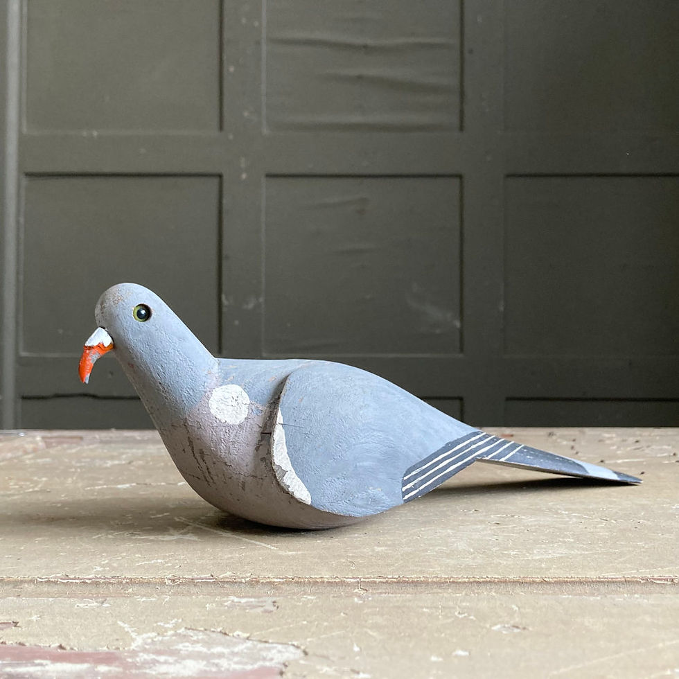 Thumbnail: Vintage wood pigeon decoy - #1