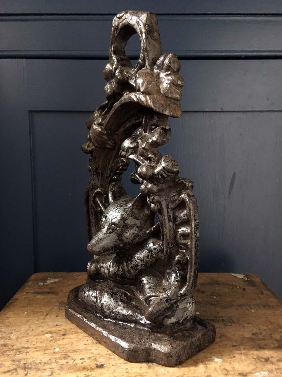 Thumbnail: NOW SOLD - Victorian cast iron doorstop / porter - fox