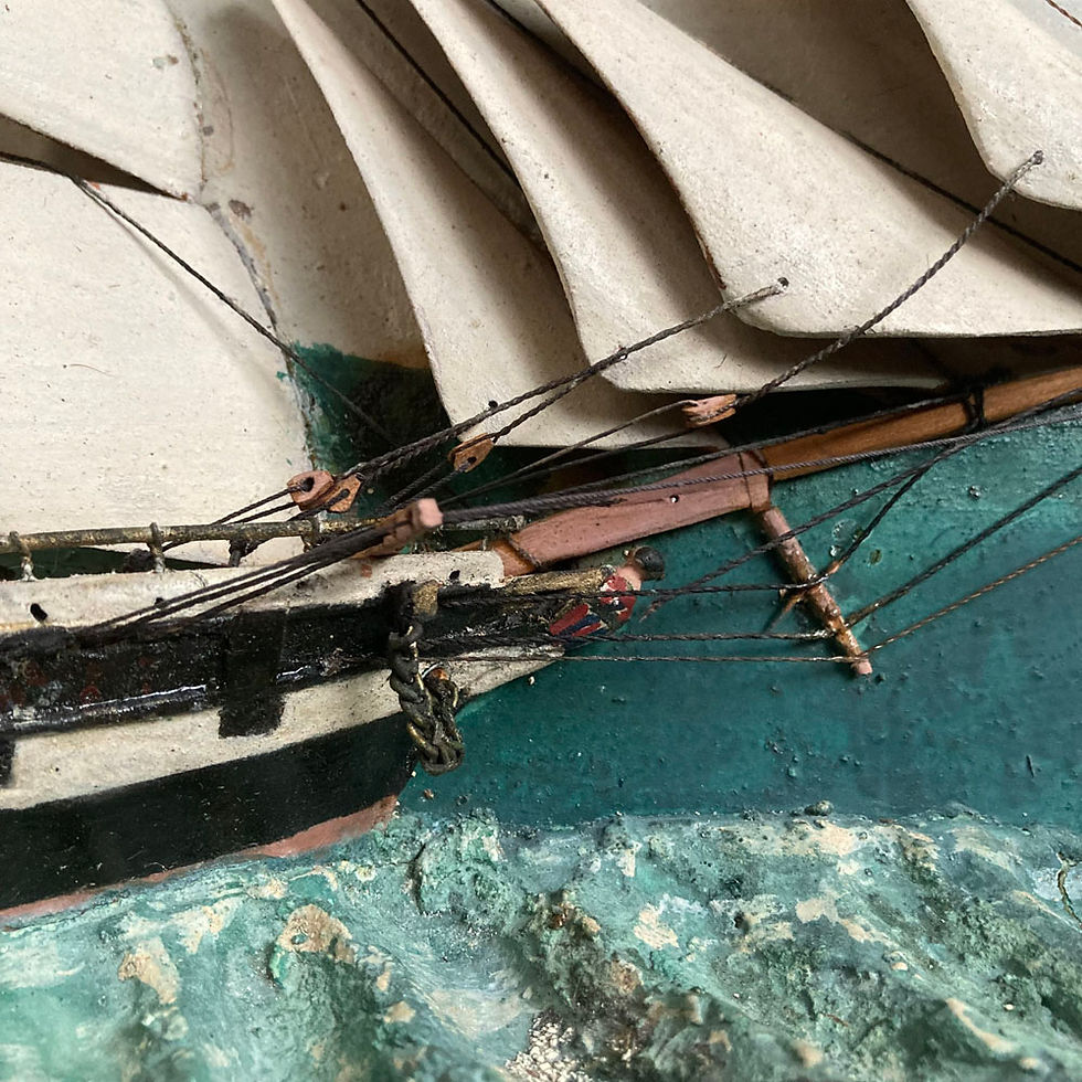 Thumbnail: SOLD - Antique ship diorama - 'Jane'