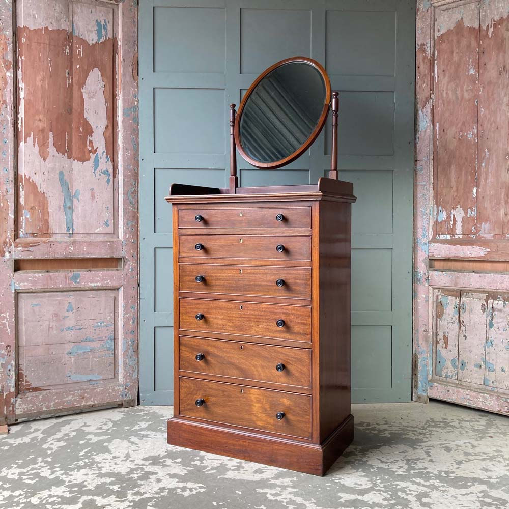 SOLD - Edwardian gentleman's drawers chest