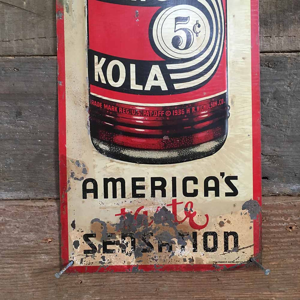 Thumbnail: NOW SOLD - Vintage 'Kola' drinks advert