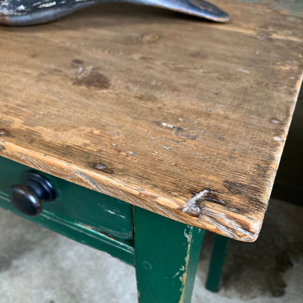 Thumbnail: 19th c. painted pine side table