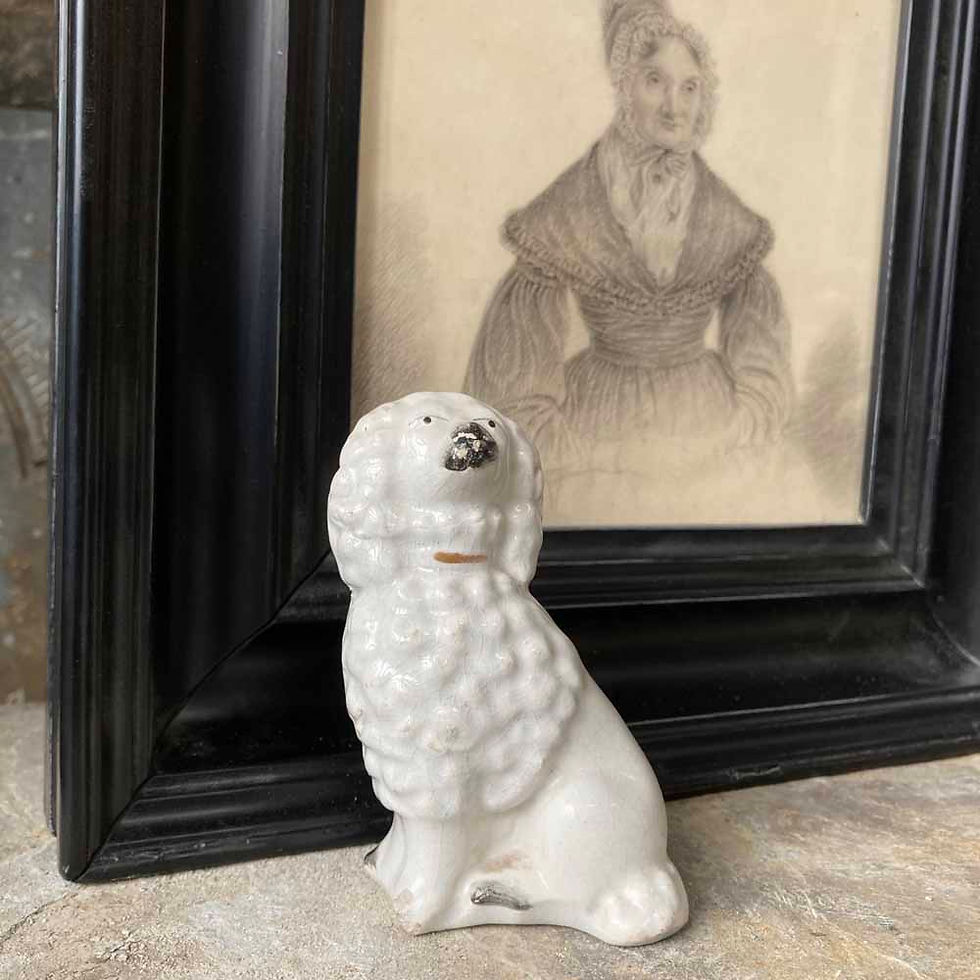 Thumbnail: SOLD - Staffordshire pottery poodle