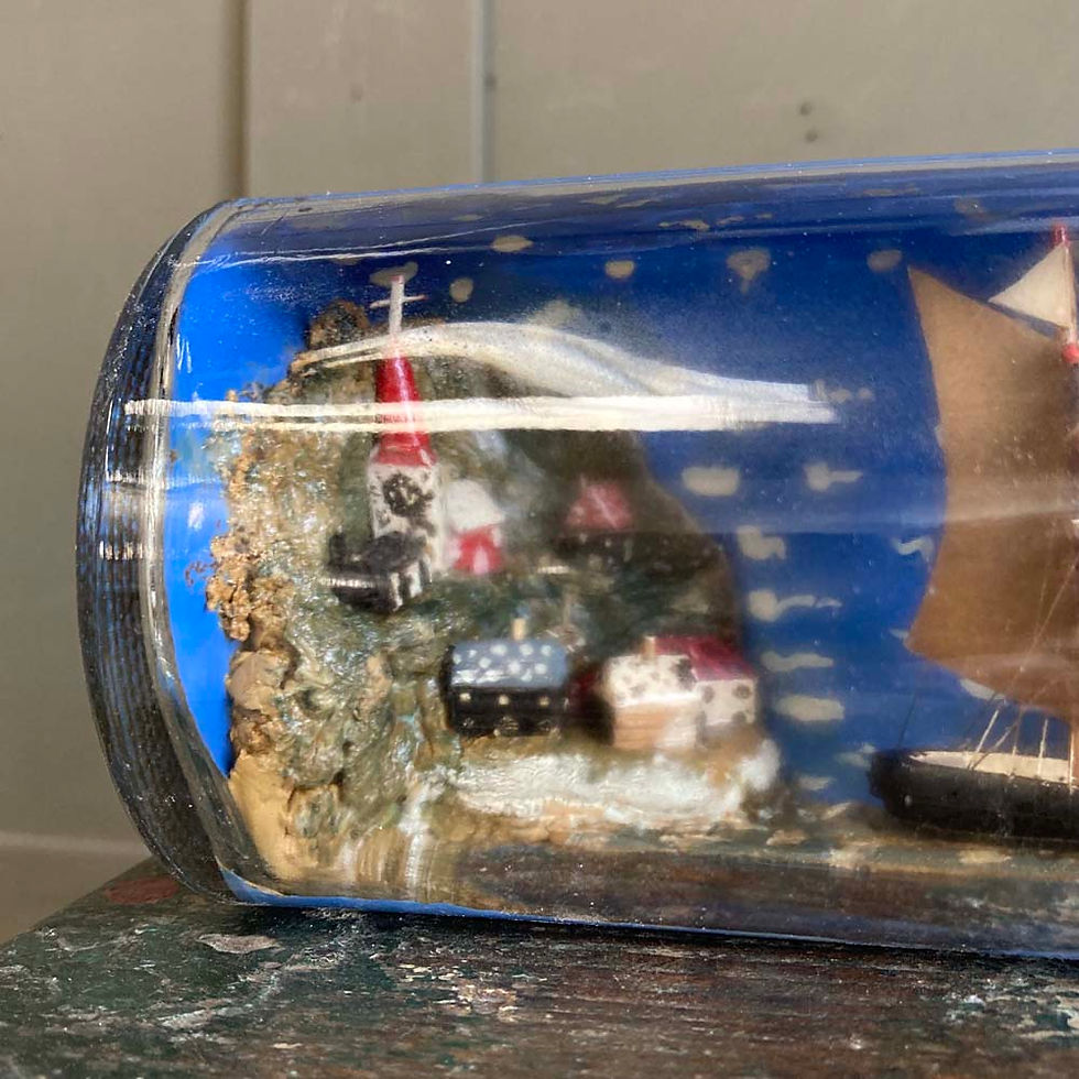 Thumbnail: SOLD - Antique ship in a bottle - #2