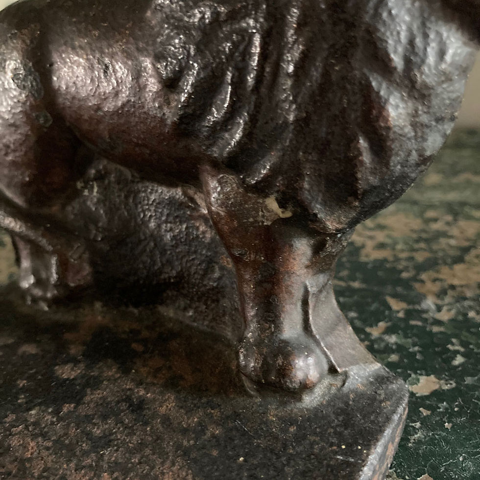 Thumbnail: NOW SOLD - Victorian cast iron lion