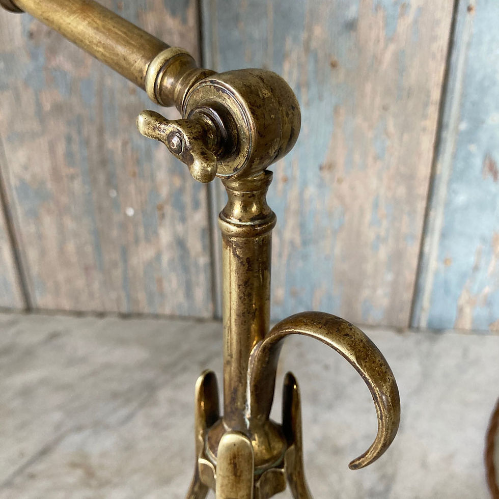 Thumbnail: NOW SOLD - Antique Benson-style Pullman lamp