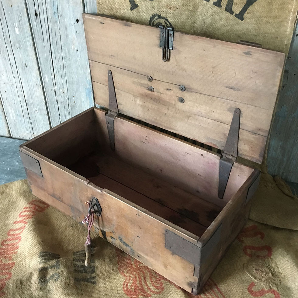 Thumbnail: NOW SOLD - Late Edwardian pine egg box