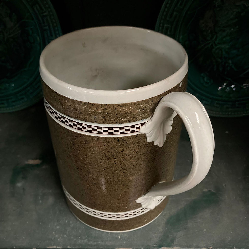 Thumbnail: SOLD - Georgian pearlware pottery tankard