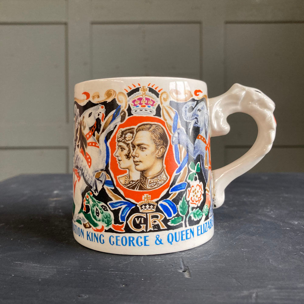 SOLD - Laura Knight - George VI coronation mug