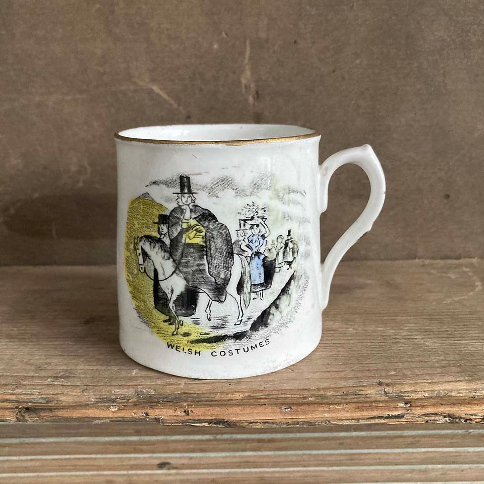 Thumbnail: SOLD - Antique Welsh mug