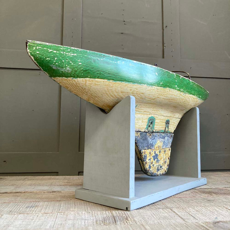 Thumbnail: SOLD - Vintage pond yacht hull (large green)