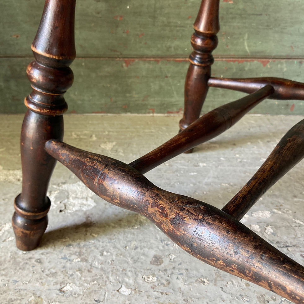 Thumbnail: NOW SOLD - 19th C. lath back Windsor armchair