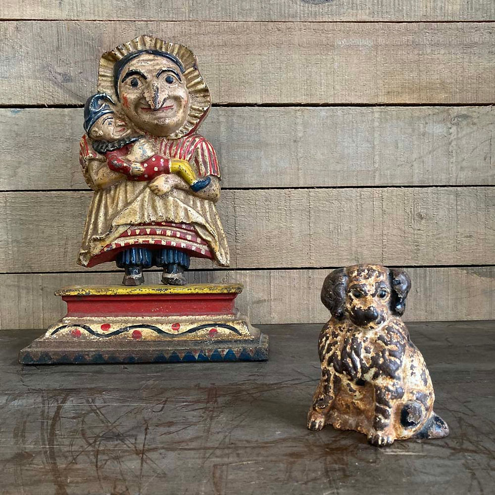 Thumbnail: SOLD - Cast iron dog door stop - Spaniel