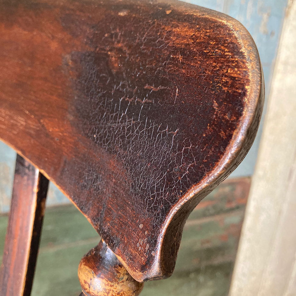 Thumbnail: NOW SOLD - 19th C. lath back Windsor armchair