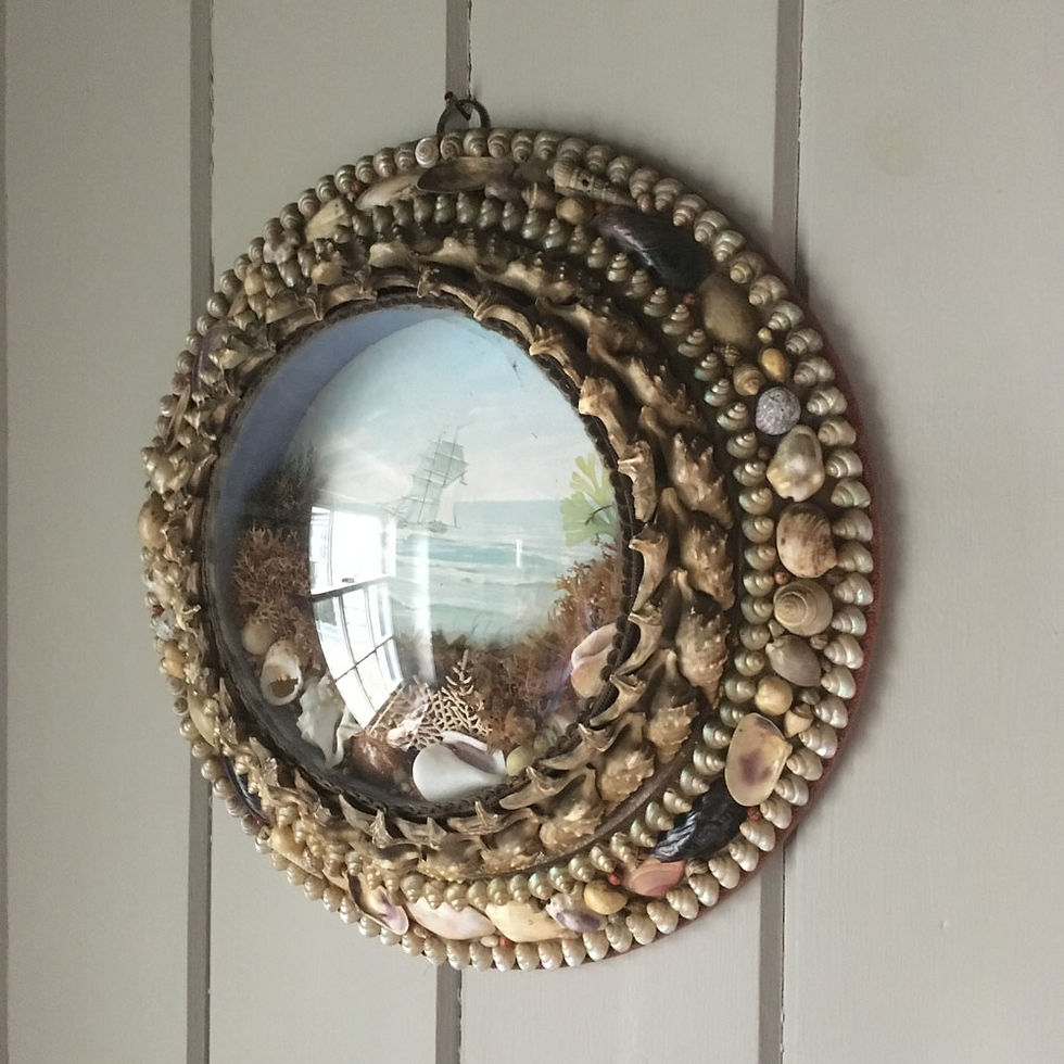 Thumbnail: NOW SOLD - Victorian Sailor's shell valentine