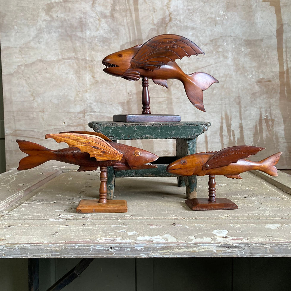 Thumbnail: Antique Pitcairn Island fish