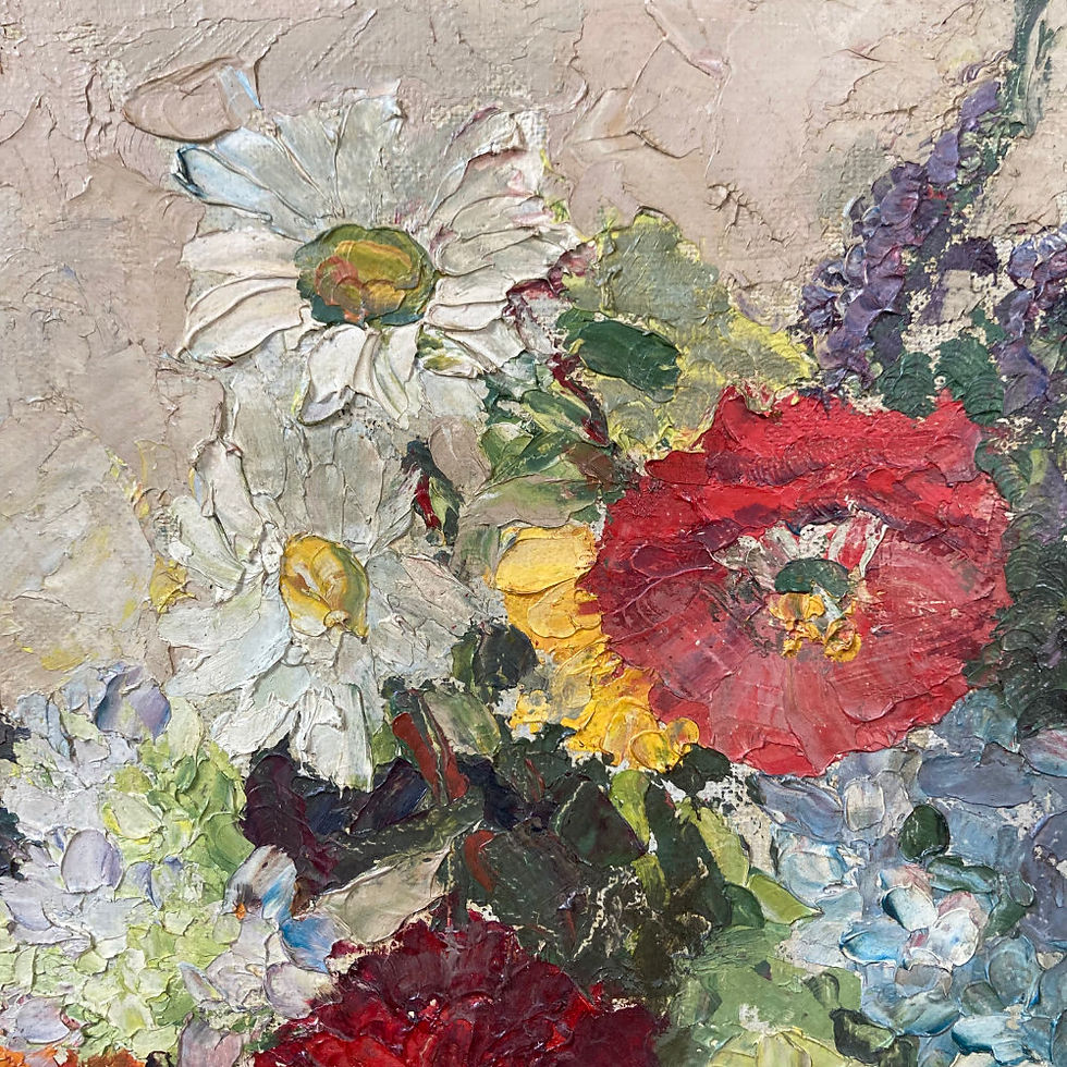 Thumbnail: Garlick Barnes (1891–1987) - Floral still life oil painting