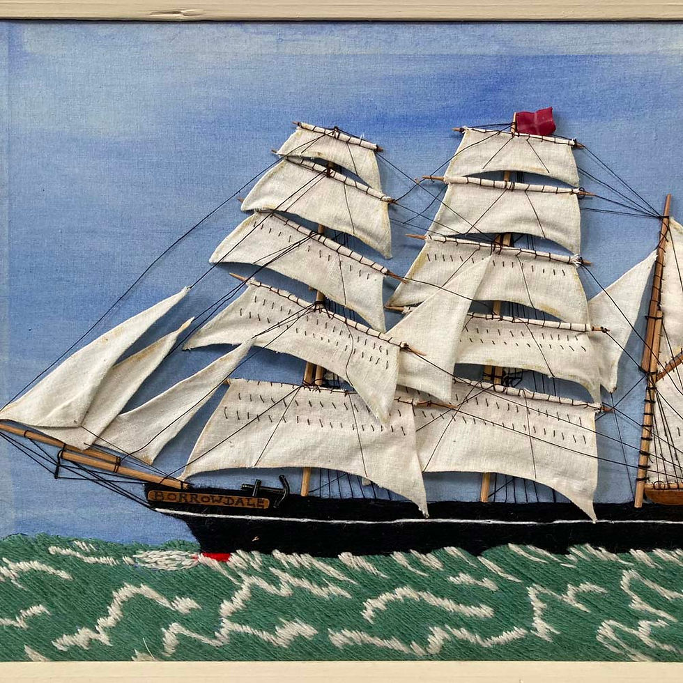 Thumbnail: SOLD - Woolwork ship diorama