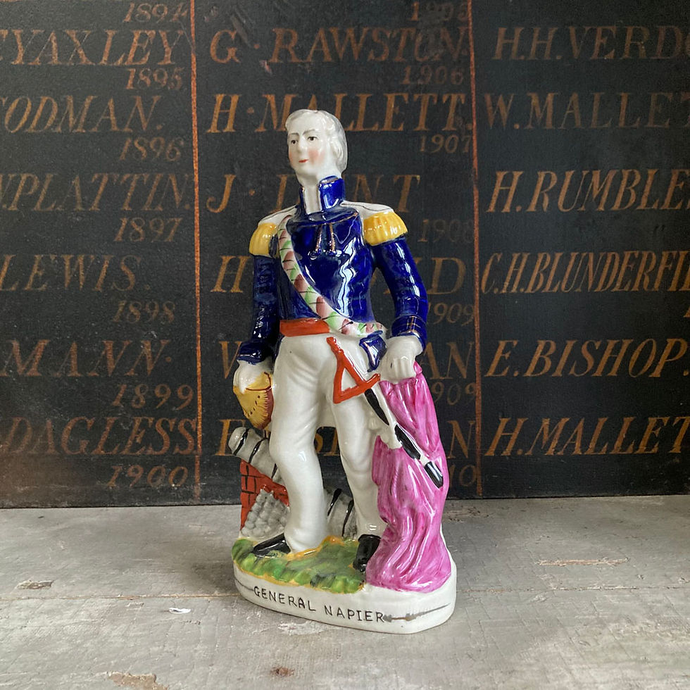 Thumbnail: SOLD - Antique Staffordshire pottery - General Napier