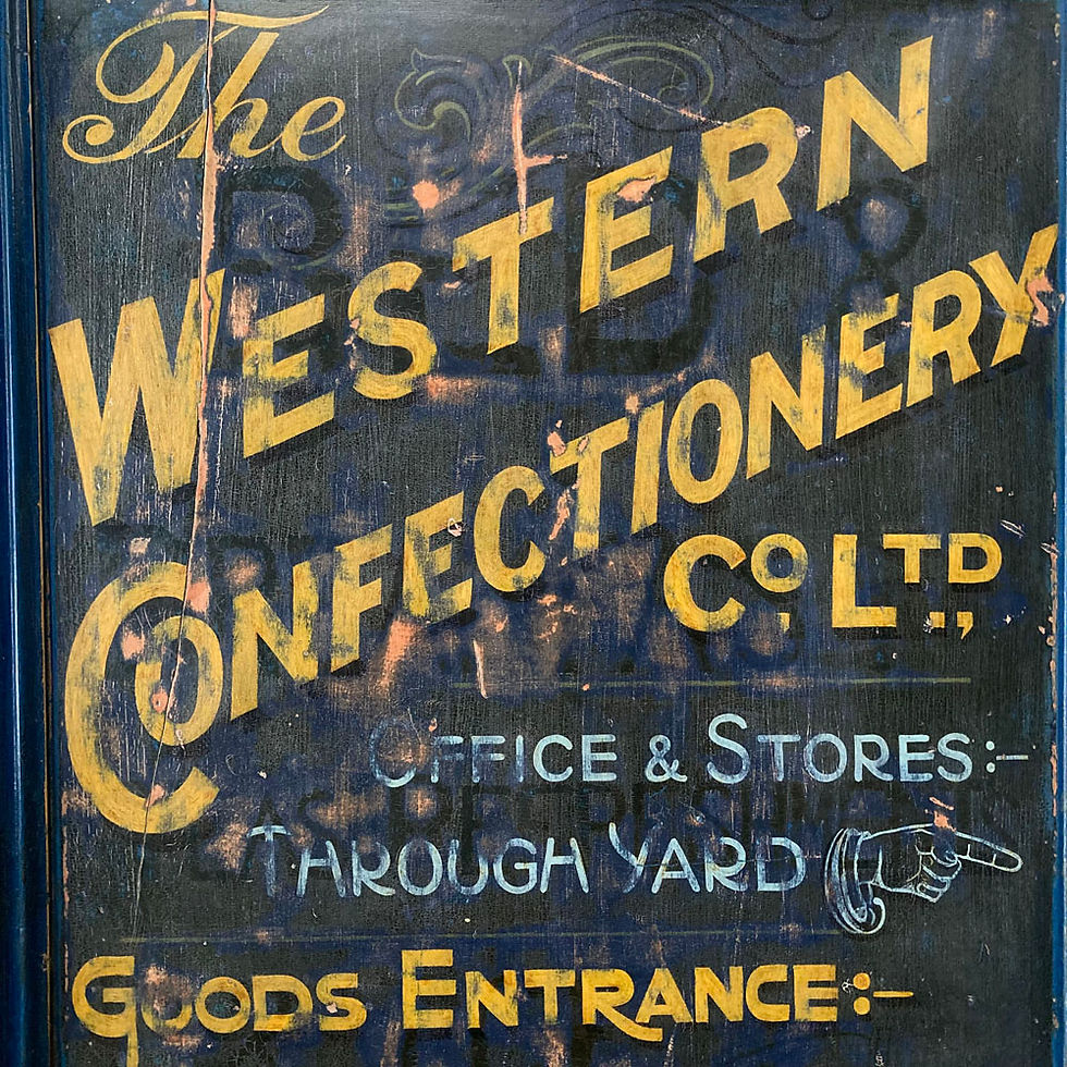 Thumbnail: Antique painted trade sign
