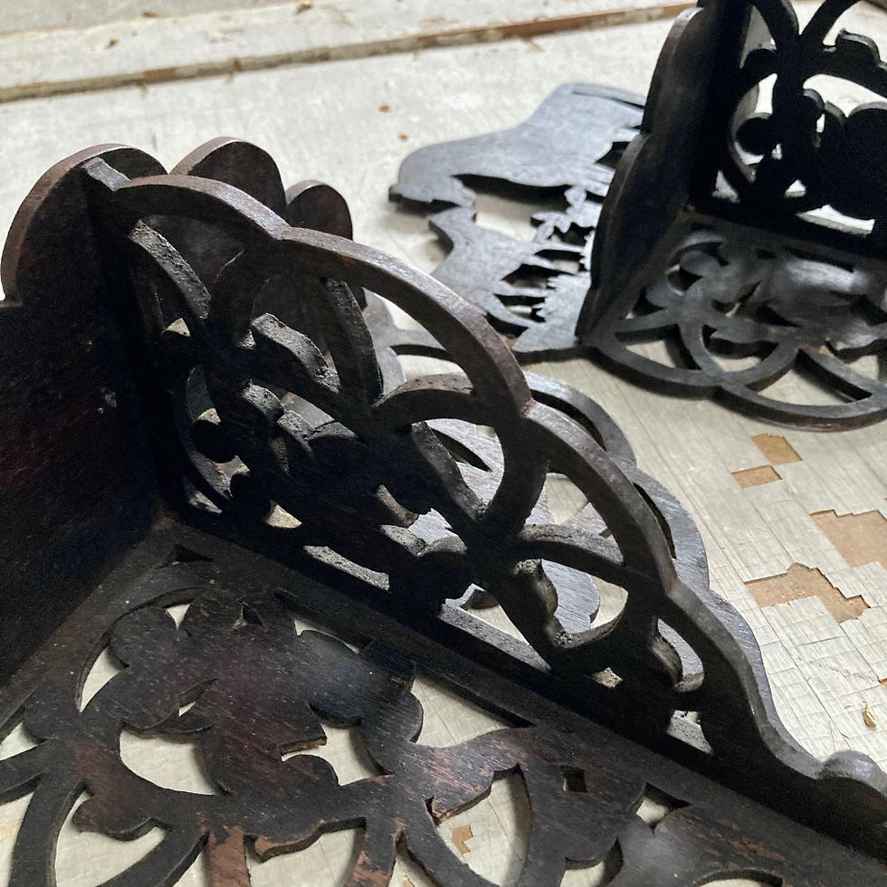 Thumbnail: SOLD - Folk art fretwork - horses