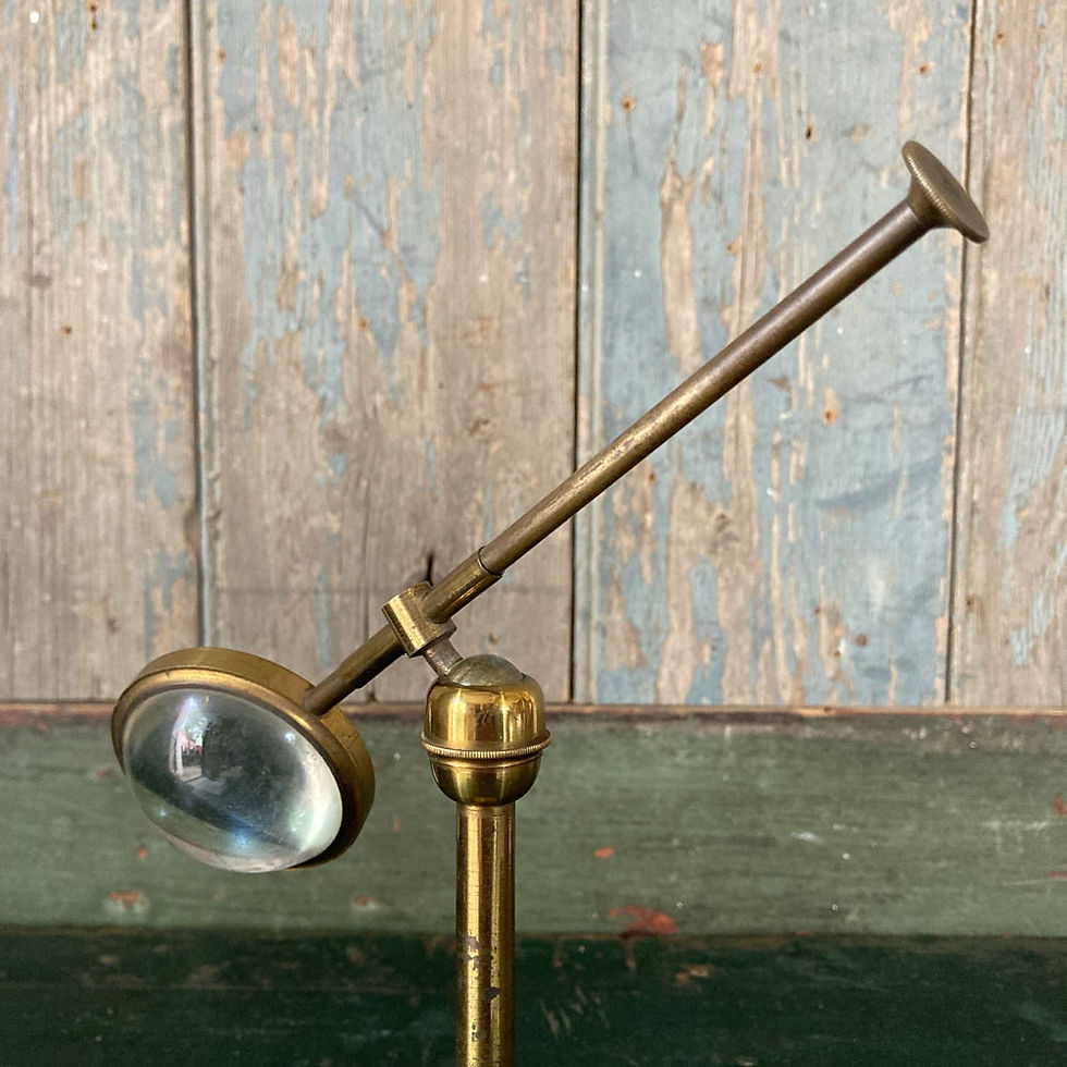 Thumbnail: NOW SOLD - Antique brass scientific lens