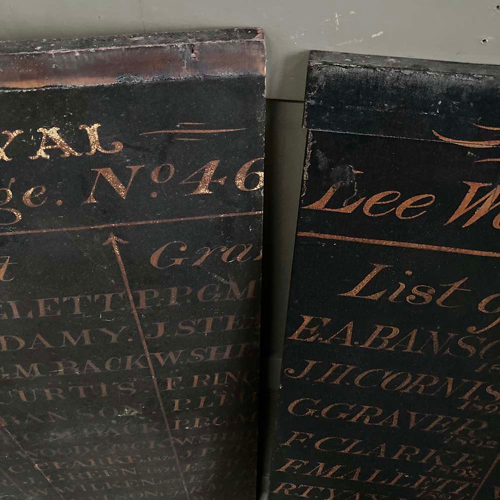 Thumbnail: SOLD - Victorian masonic lodge signboards